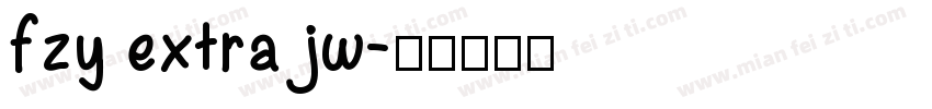 fzy extra jw字体转换